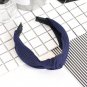 2017 New Design Wide Hairbands Hair Holders Simple Fabric Cross Knot Hair Accessories Fashion Super