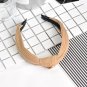 2017 New Design Wide Hairbands Hair Holders Simple Fabric Cross Knot Hair Accessories Fashion Super