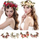 Women Flowers Wreath bridal flower Crown headband Kids Party Flower hairband korean hair accessories