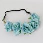 Rose Flower Headband flower crown for bridesmaid Garland Floral Crown Handmade bride flower crown ro