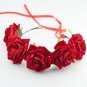 Rose Flower Headband flower crown for bridesmaid Garland Floral Crown Handmade bride flower crown ro