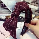 New fabric bow hair hoop Headband with accessories Hairbands Fashion tie hair to women band act role