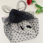 Hair Accessories Elegant Lady Top Net Mesh Birdcage Veil Feather Fascinator Hairpin Hat Clip for Wed