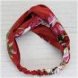 Summer Bohemian Silk Cross Headband With Elastic Hairband For Women Girl Retro Floral Turban Headwra