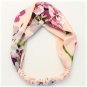 Summer Bohemian Silk Cross Headband With Elastic Hairband For Women Girl Retro Floral Turban Headwra