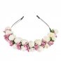 Flower Garland Floral Bride Headband Hairband Wedding Party Prom Festival Decor Princess Floral Wrea