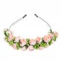 Flower Garland Floral Bride Headband Hairband Wedding Party Prom Festival Decor Princess Floral Wrea