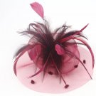 Flower Feather Bead Corsage Hair Clips Fascinator Bridal Hairband Brooch Pin