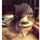 Metting Joura Fashion Women Flower Hair Band Big Knotted Voile Headband Twisted Head Wear Hairbands 