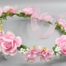 Summer Wedding Floral Crown Head Band Floral Head Wreath Women Flower Headband Bridesmaid Bridal Hea
