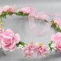 Summer Wedding Floral Crown Head Band Floral Head Wreath Women Flower Headband Bridesmaid Bridal Hea