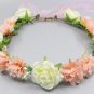 Summer Wedding Floral Crown Head Band Floral Head Wreath Women Flower Headband Bridesmaid Bridal Hea