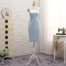 Plus Size Blue 2017 Mother Of The Bride Dresses Sheath With Jacket Appliques Lace Wedding Party Dres