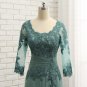Plus Size Green 2017 Mother Of The Bride Dresses A-line V-neck Chiffon Lace Wedding Party Dress Moth