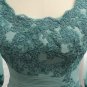 Plus Size Green 2017 Mother Of The Bride Dresses A-line V-neck Chiffon Lace Wedding Party Dress Moth