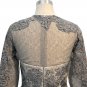 Mother Of The Bride Dresses A-line Long Sleeves Tulle Lace Gray See Through Mother Dresses Evening D