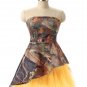 Homecoming Dress Strapless Short Homecoming Dress Wedding Party Gown Maid of Honor Camo Prom Dress