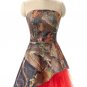Homecoming Dress Strapless Short Homecoming Dress Wedding Party Gown Maid of Honor Camo Prom Dress