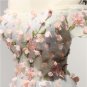 New Flowers Lace Appliques Boat Neck Long Bridesmaid Dresses Short Cap Sleeve Wedding Party Prom Gow