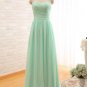 Ever Beauty Mint Green Long Chiffon A Line Pleated Bridesmaid Dress Under 50 Wedding Party Dress 201