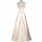 Sexy Boat Neck Champagne Flowers Elegant Evening Dresses Long 2017 New Wedding Party Dinner Formal D