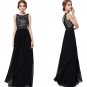 Evening Party Dresses Ever Pretty Round Neck Summer Black Red For Wedding 2017 EP08217 Special Occas