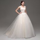 Champagne Wedding Dresses Ball Gown Straps Bride Gowns bohemian vestidos de noiva de luxo 2017