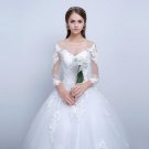 Princess Elegant Wedding Dresses With Long Lace Sleeve High Quality Ball Gown Bridal Gowns Vestidos 