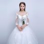 Princess Elegant Wedding Dresses With Long Lace Sleeve High Quality Ball Gown Bridal Gowns Vestidos 