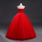 Red Lace Up Wedding Dresses Vestidos de Novia 2017 Plus Size Bridal Gowns Under $50 Free Shipping