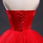 Red Lace Up Wedding Dresses Vestidos de Novia 2017 Plus Size Bridal Gowns Under $50 Free Shipping