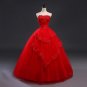 Red Lace Up Wedding Dresses Vestidos de Novia 2017 Plus Size Bridal Gowns Under $50 Free Shipping