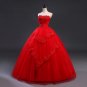 Red Lace Up Wedding Dresses Vestidos de Novia 2017 Plus Size Bridal Gowns Under $50 Free Shipping