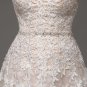 High Quality Cheap Champagne Wedding Dresses A-line Swetheart Bride Gowns Lace vestido de noiva com 