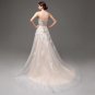 High Quality Cheap Champagne Wedding Dresses A-line Swetheart Bride Gowns Lace vestido de noiva com 