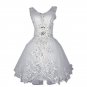 Elegant Lace Ball Gown Short Wedding Dress White Bridal Gowns With Appliques Beading vestido de noi