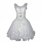 Elegant Lace Ball Gown Short Wedding Dress White Bridal Gowns With Appliques Beading vestido de noi