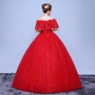 Lamya Fashion Brand Princess Plus Size Red Lace Cap Sleeve Wedding Dress 2017 Fashionable Bridal Gow