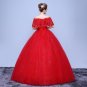 Lamya Fashion Brand Princess Plus Size Red Lace Cap Sleeve Wedding Dress 2017 Fashionable Bridal Gow