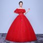 Lamya Fashion Brand Princess Plus Size Red Lace Cap Sleeve Wedding Dress 2017 Fashionable Bridal Gow