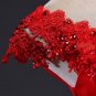 Red V-neck Robes de Mariee Vintage Lace Up Wedding Dresses 2017 Cheap Red Bridal Dress Real Photo