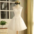 white short wedding dress brides Beautiful lace wedding dress bridal gown vestido de noiva Special O