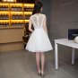 white short wedding dress brides Beautiful lace wedding dress bridal gown vestido de noiva Special O
