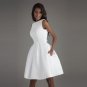 Short Wedding Dresses Open Back Robe De Mariage Simple Backless Satin Bridal Dresses Elegant Women W