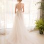 long half sleeve  lace wedding dress high quality bride simple bridal gown real photo wedding-dress 
