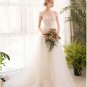 long half sleeve  lace wedding dress high quality bride simple bridal gown real photo wedding-dress 