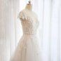long half sleeve  lace wedding dress high quality bride simple bridal gown real photo wedding-dress 