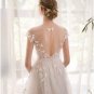 long half sleeve  lace wedding dress high quality bride simple bridal gown real photo wedding-dress 