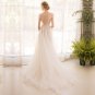 long half sleeve  lace wedding dress high quality bride simple bridal gown real photo wedding-dress 