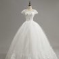 Customized Short Lace Sleeve Vintage Wedding Dress Princess Plus Size Bride Gowns Dresses Fashion ve
